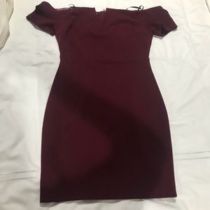 Maroon Bodycon dress